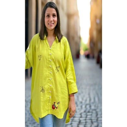 The House of Hemp Green Stellar Trails Shirt