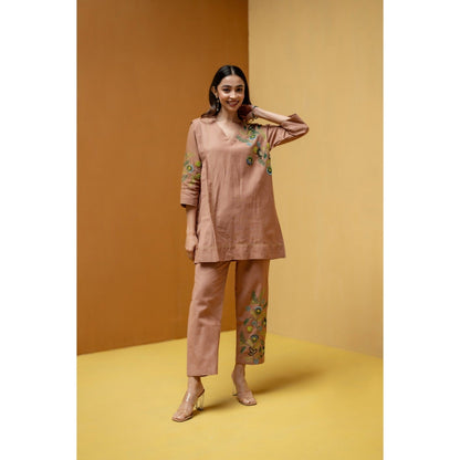 The House of Hemp Peach Kaashni Co-Ord Set