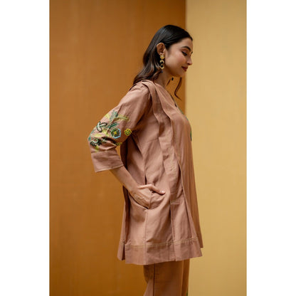 The House of Hemp Peach Kaashni Co-Ord Set