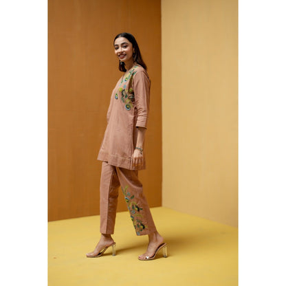 The House of Hemp Peach Kaashni Co-Ord Set