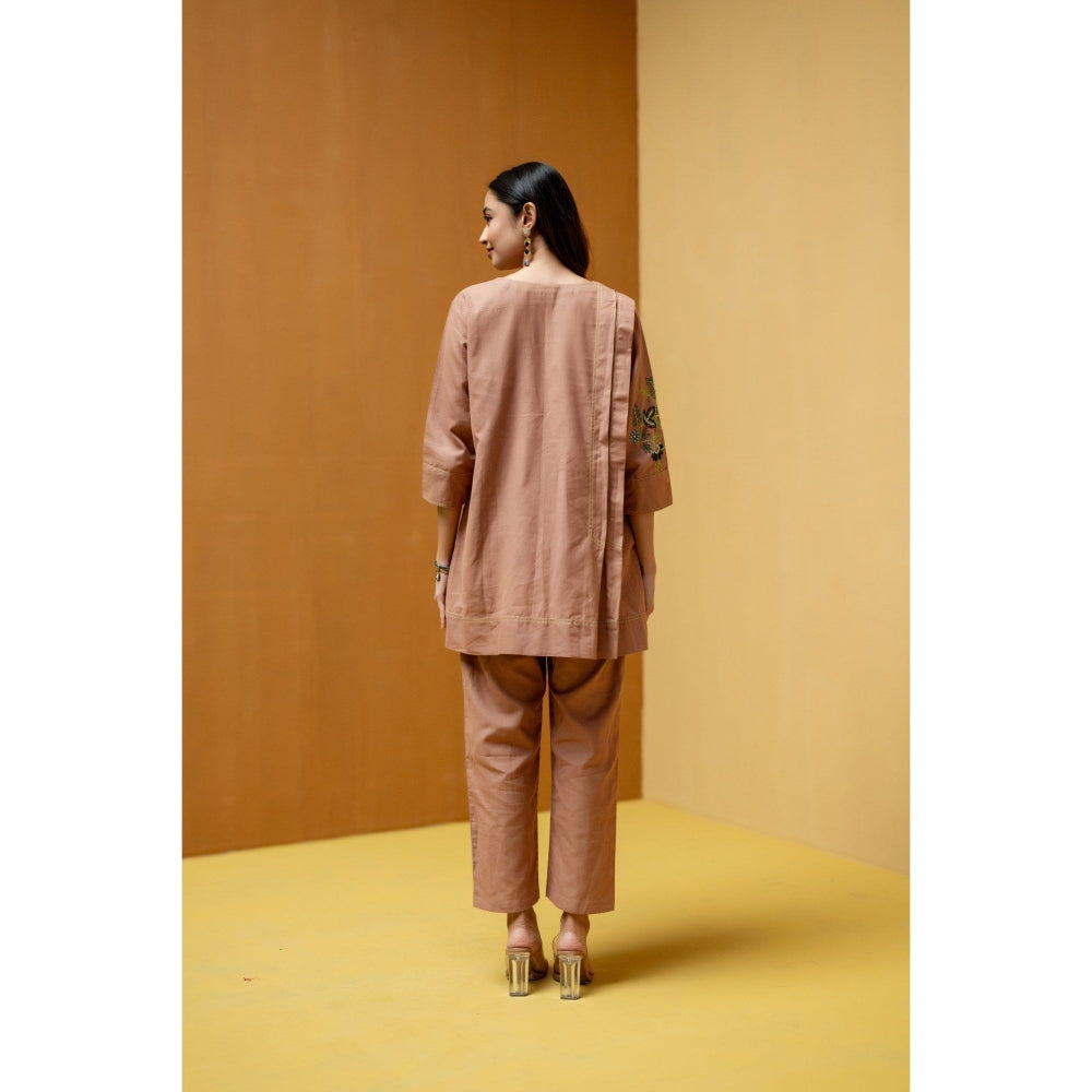 The House of Hemp Peach Kaashni Co-Ord Set