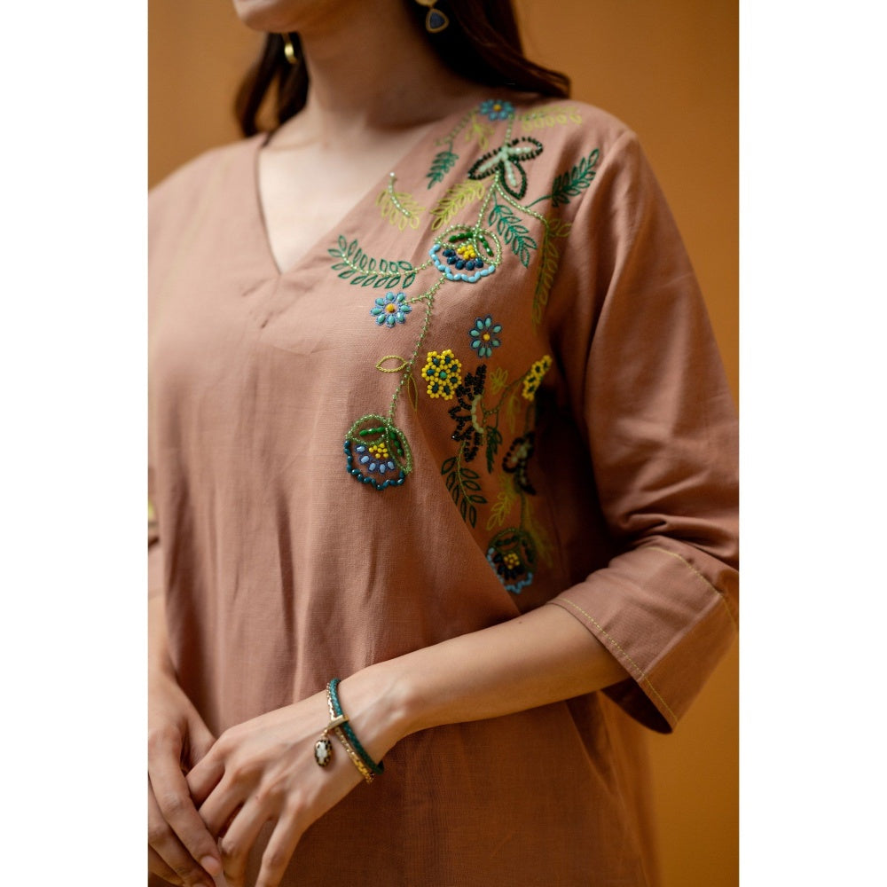The House of Hemp Peach Kaashni Co-Ord Set
