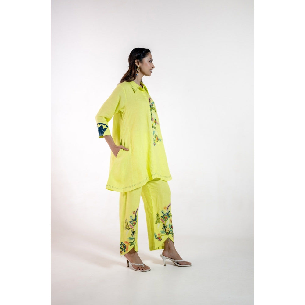 The House of Hemp Yellow Inaaya Co-Ord Set