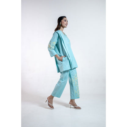 The House of Hemp Blue Aarzu Co-Ord Set