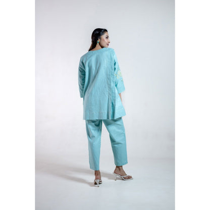 The House of Hemp Blue Aarzu Co-Ord Set