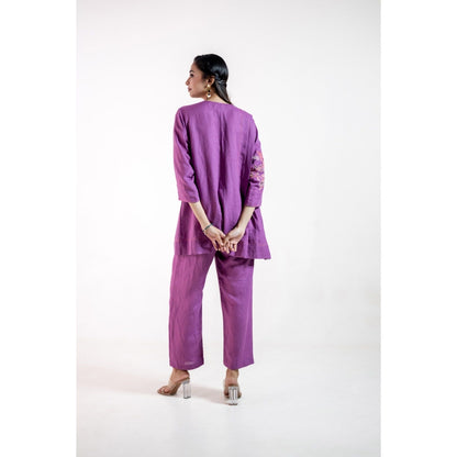 The House of Hemp Purple Aabha Co-Ord Set