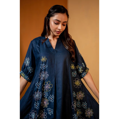 The House of Hemp Navy Blue Keya Co-Ord Set