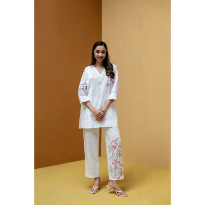 The House of Hemp White Viha Co-Ord Set