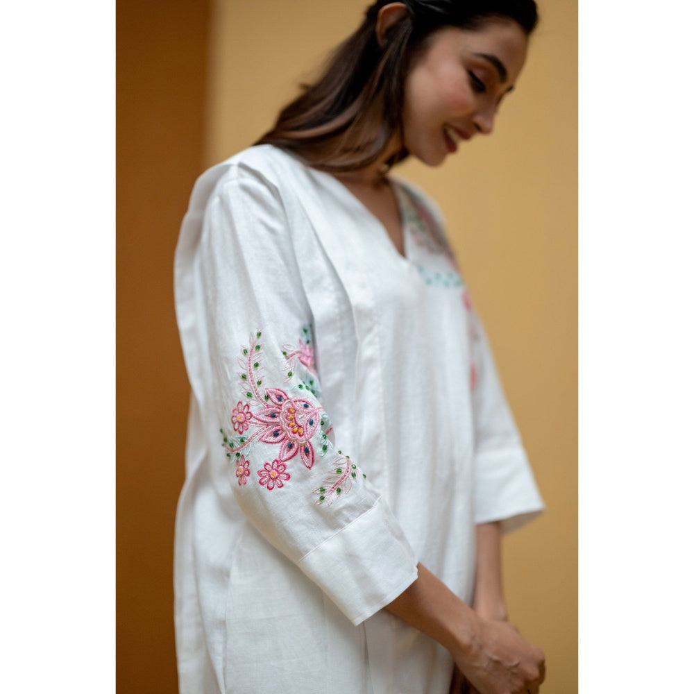 The House of Hemp White Viha Co-Ord Set