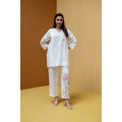 The House of Hemp White Viha Co-Ord Set
