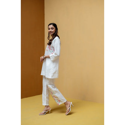The House of Hemp White Viha Co-Ord Set
