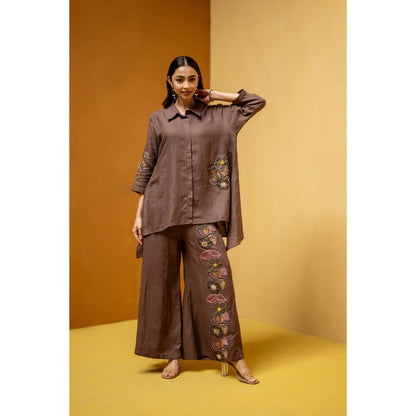 The House of Hemp Burgundy Sarhaa Co-Ord Set