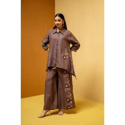 The House of Hemp Burgundy Sarhaa Co-Ord Set