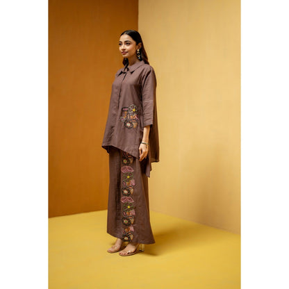 The House of Hemp Burgundy Sarhaa Co-Ord Set