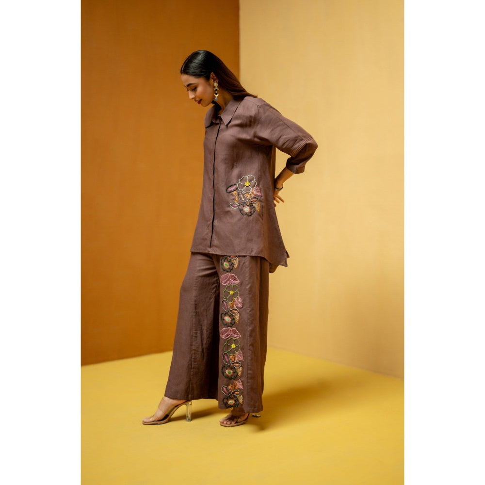 The House of Hemp Burgundy Sarhaa Co-Ord Set