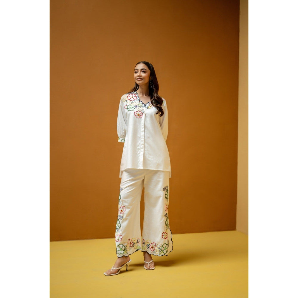 The House of Hemp White Aaira Co-Ord Set