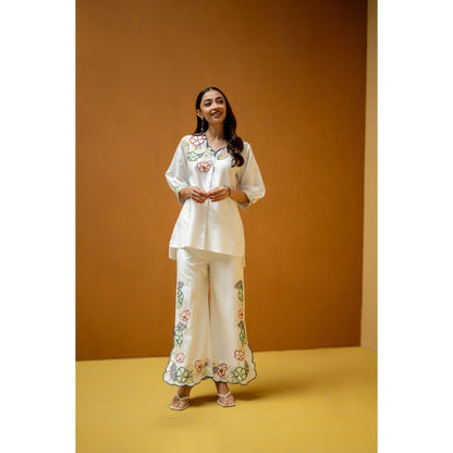 The House of Hemp White Aaira Co-Ord Set