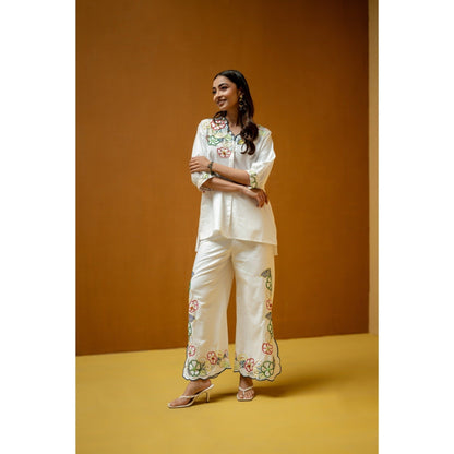 The House of Hemp White Aaira Co-Ord Set