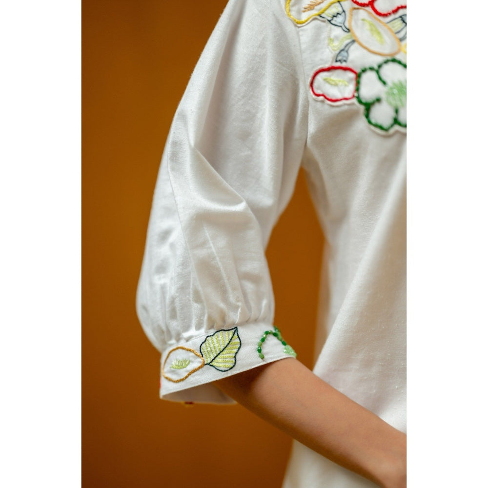 The House of Hemp White Aaira Co-Ord Set