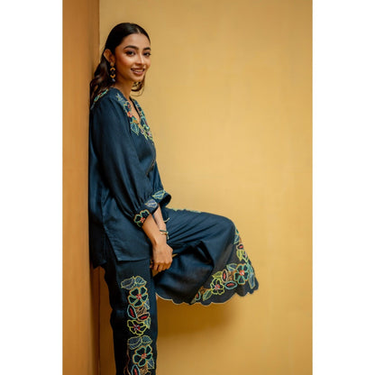 The House of Hemp Navy Blue Kaaya Co-Ord Set
