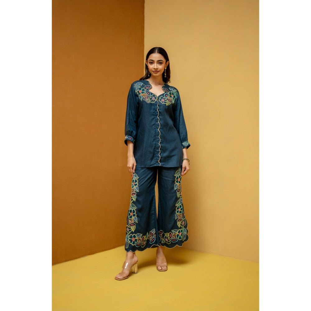 The House of Hemp Navy Blue Kaaya Co-Ord Set