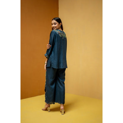 The House of Hemp Navy Blue Kaaya Co-Ord Set