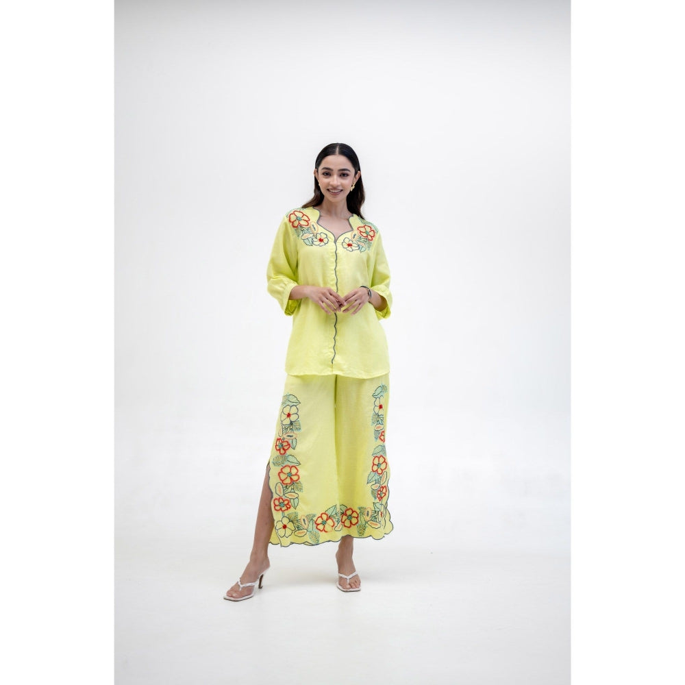 The House of Hemp Yellow Vaani Co-Ord Set
