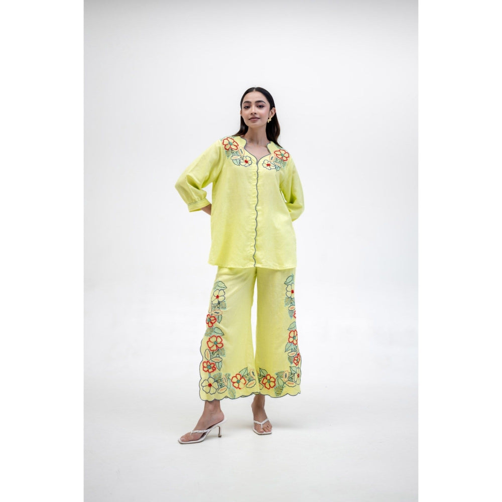 The House of Hemp Yellow Vaani Co-Ord Set