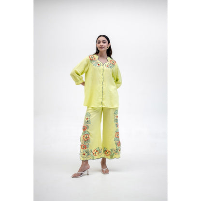 The House of Hemp Yellow Vaani Co-Ord Set