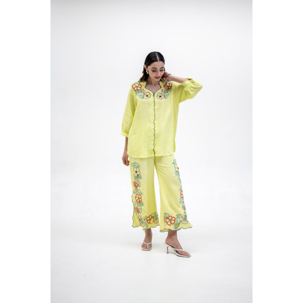 The House of Hemp Yellow Vaani Co-Ord Set