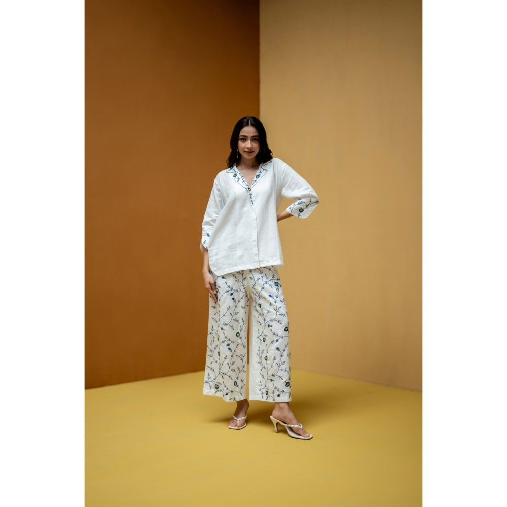 The House of Hemp White Neerja Co-Ord Set