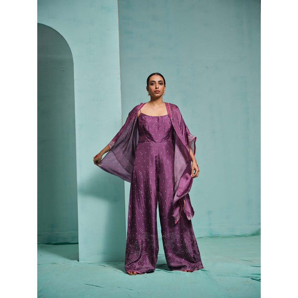 The Clothing Therapy Purple Jumpsuit with Jacket (Set of 2)