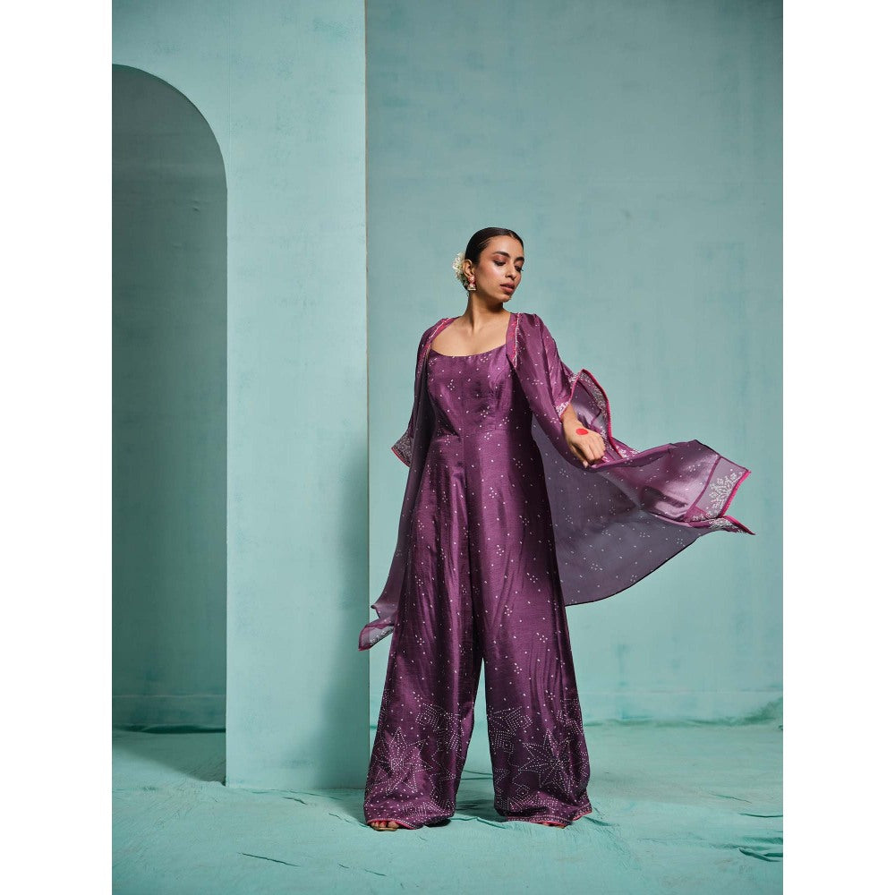 The Clothing Therapy Purple Jumpsuit with Jacket (Set of 2)