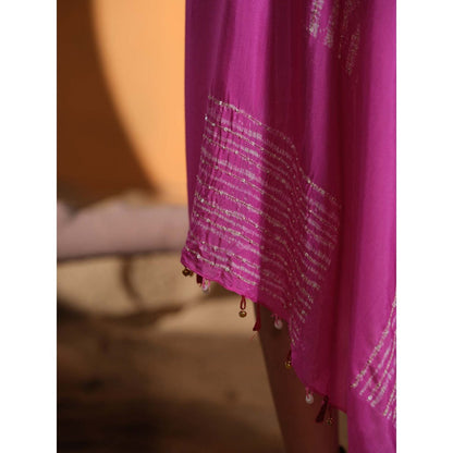 The Clothing Therapy Pink One Shoulder Dress