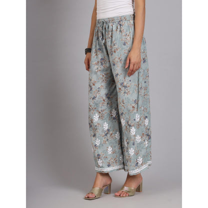 The Chikan Label Green Women's Modal Chikankari Co-Ord Set