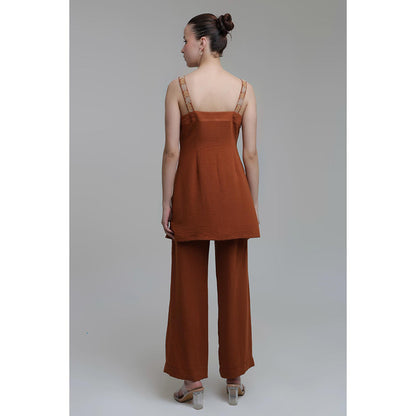 THE SILK LOVE Mustard Alia Co-Ord Set