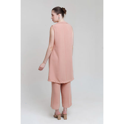 THE SILK LOVE Peach Fern Co-Ord Set