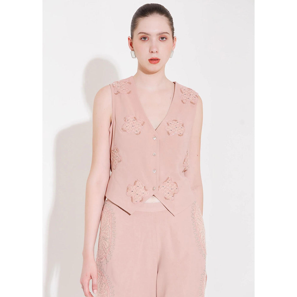 THE SILK LOVE Pink Pixi Patch Co-Ord Set