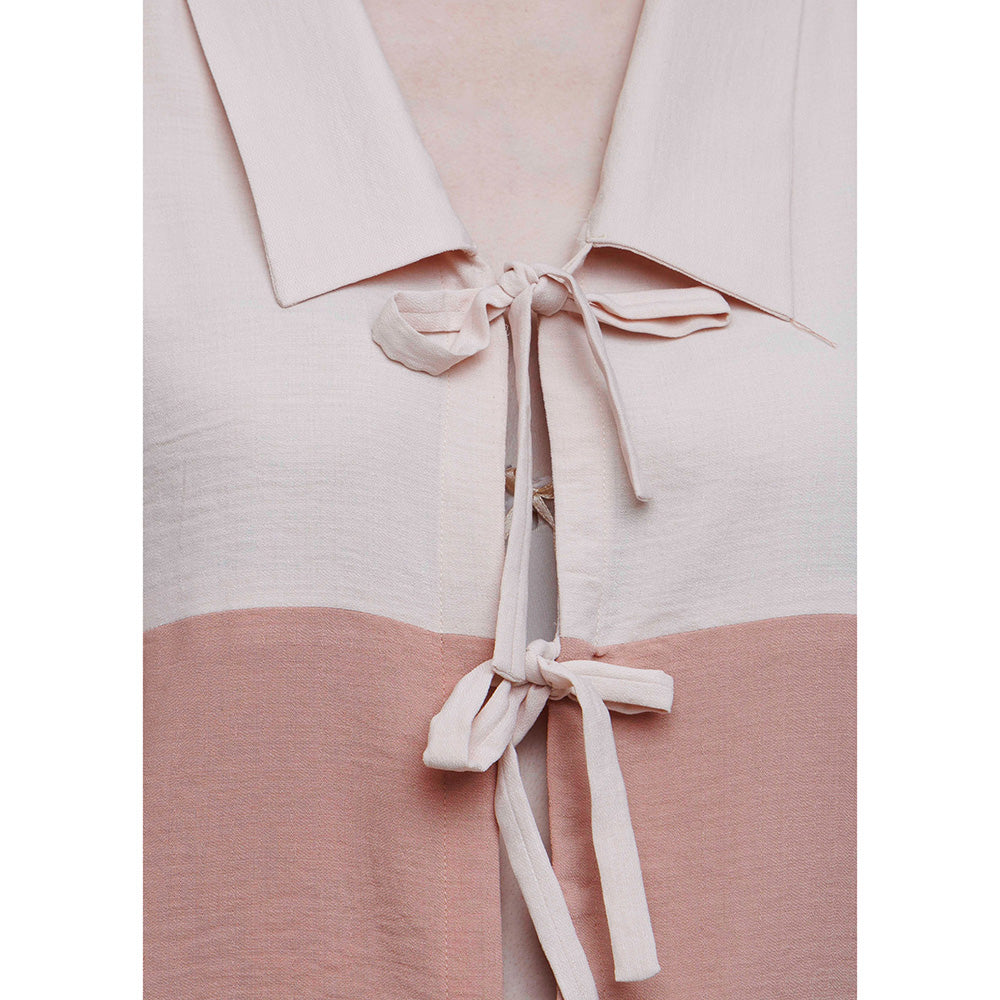 THE SILK LOVE Women Cotton Colorblock Multi-Color Shirt