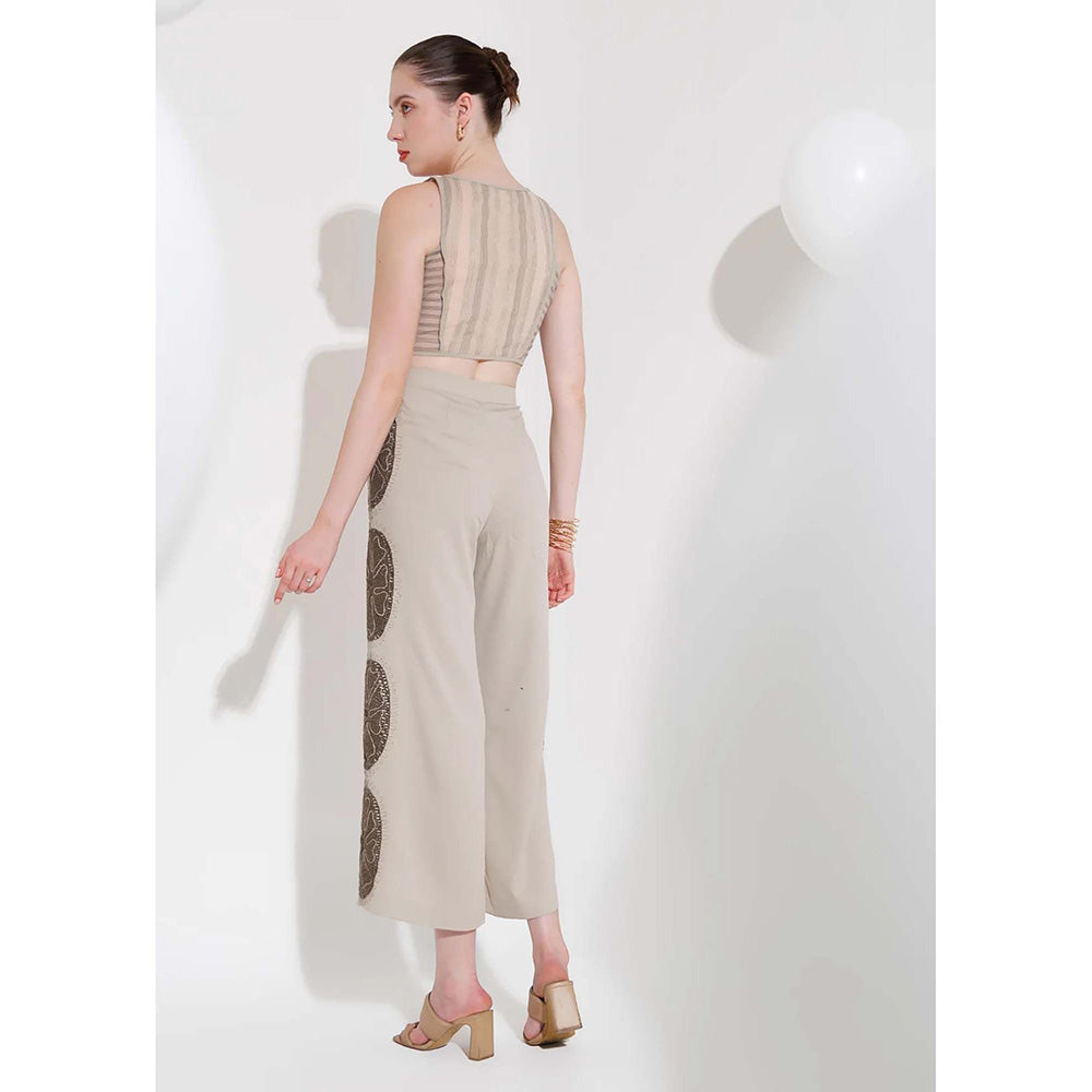 THE SILK LOVE Harbor Grey Zoe Oval Pant