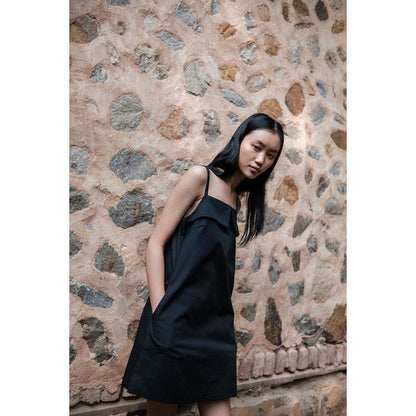 The Terra tribe Black Rachel Slip Dress