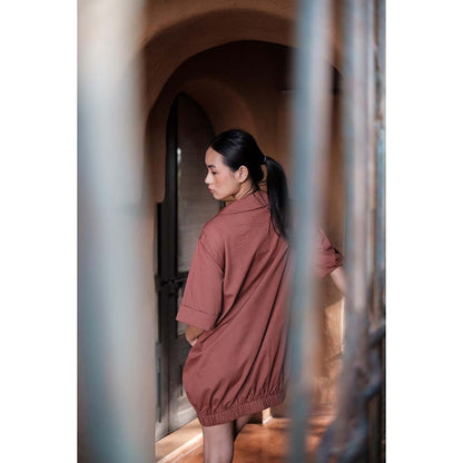 The Terra tribe Brown Sydney Shift Dress