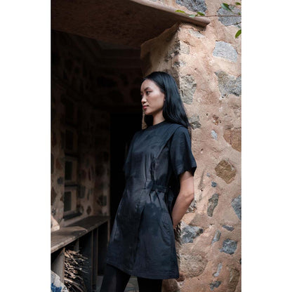 The Terra tribe Black Rory Rib Dress