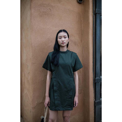 The Terra tribe Olive Rory Rib Dress