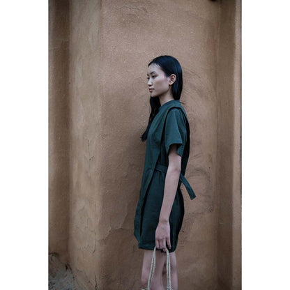 The Terra tribe Olive Rory Rib Dress