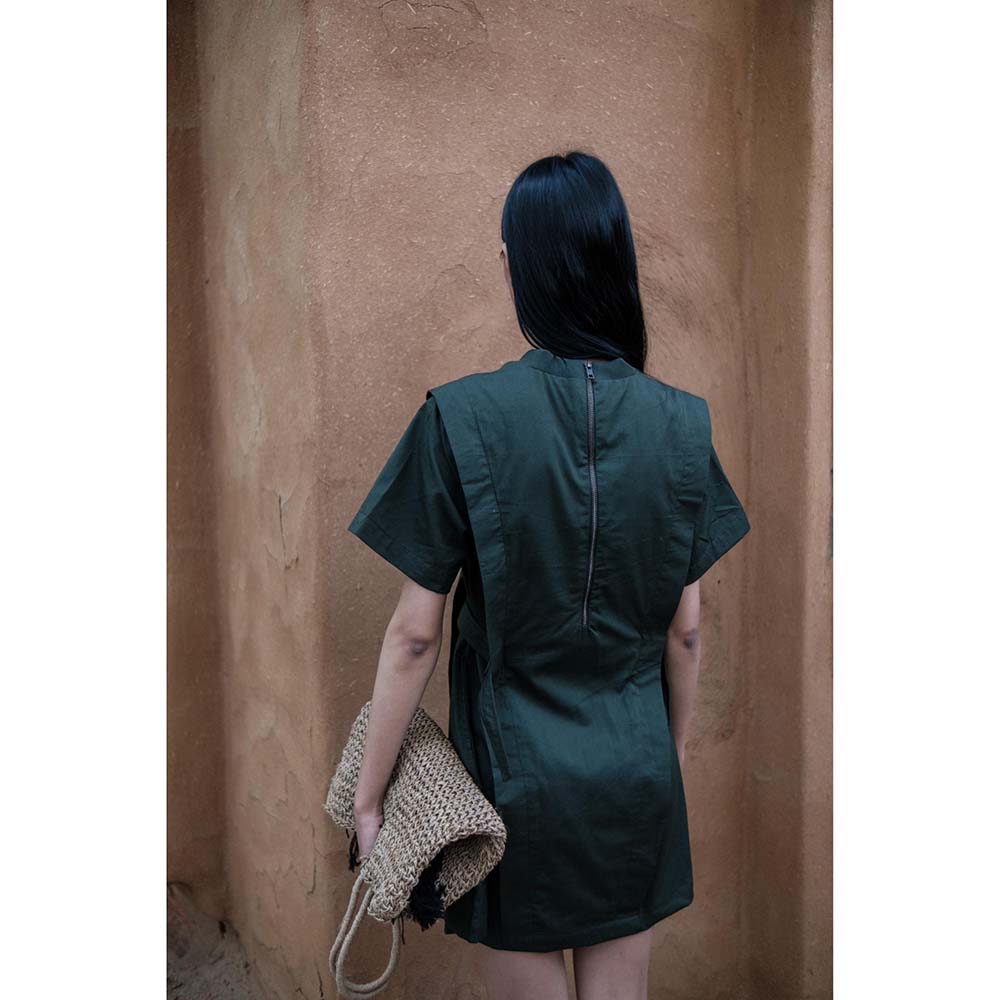 The Terra tribe Olive Rory Rib Dress