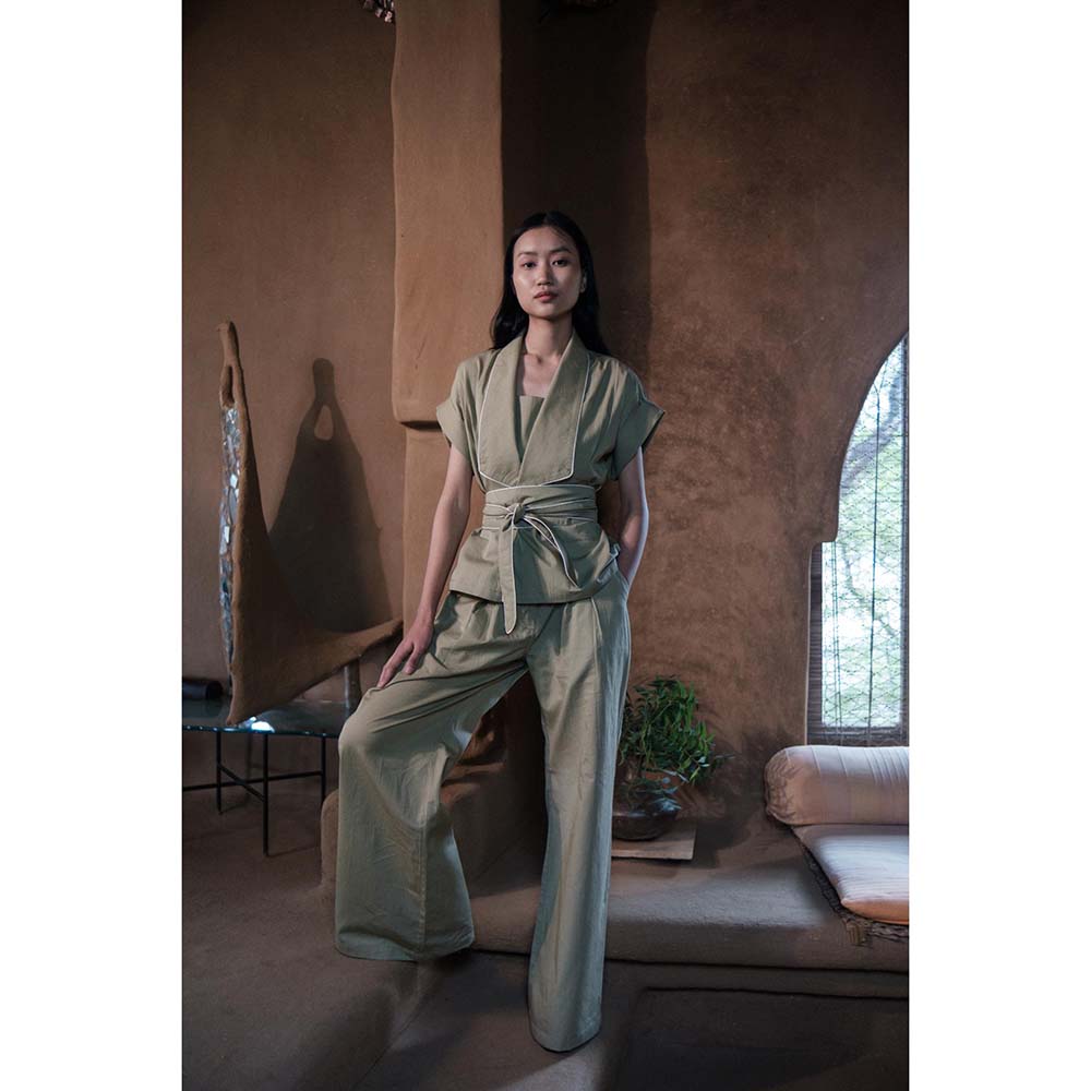 The Terra tribe Khaki Friday Flared Pant