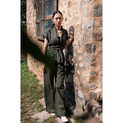 The Terra tribe Olive Friday Flared Pant