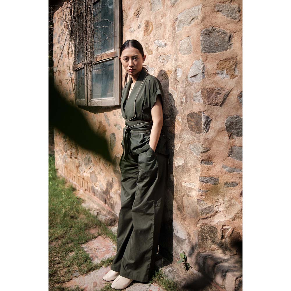 The Terra tribe Olive Friday Flared Pant