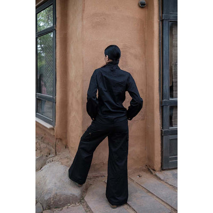 The Terra tribe Black Saigon Parachute Pant